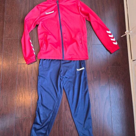 Danish designer/Hummel boys jogger pants and 2 athletic jackets size 14 - Picture 1 of 6